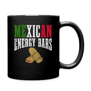 Barres énergétiques mexicaines Tamales gastronomiques d’Amérique latine - Mug uni - noir - Droite