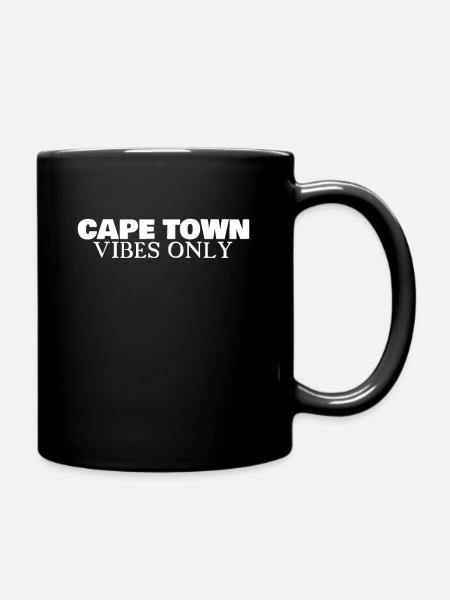 Cape Town Vibes Only South Africa South African - Full Colour Mug - black