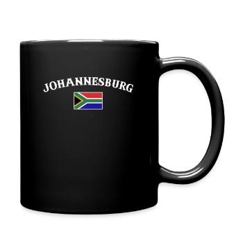 Johannesburg Afrique du Sud Drapeau sud-africain - Mug uni - noir - Droite
