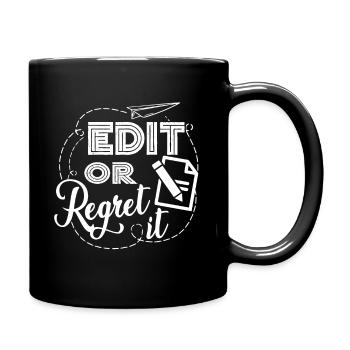 English Teacher Edit Or Regret It - Full Colour Mug - black - Right