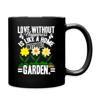 Gardening Home Without Garden - Full Colour Mug - black - Right