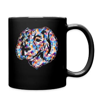 Boykin Spaniel Geometric - Full Colour Mug - black - Right