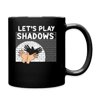 Shadow Puppetry Puppet Show Art - Full Colour Mug - black - Right