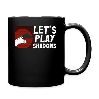 Shadow Puppetry Puppet Show Art - Full Colour Mug - black - Right