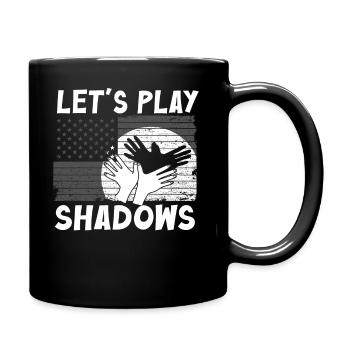 Shadow Puppetry Puppet Show Art - Full Colour Mug - black - Right