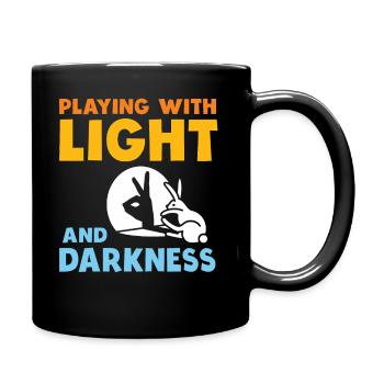 Théâtre d’ombres Spectacle de marionnettes Jeux d’ombres - Mug uni - noir - Droite