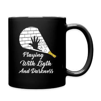 Playing With Light And Darkness Shadow - Full Colour Mug - black - Right