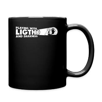 Playing With Light And Darkness Shadow - Full Colour Mug - black - Right