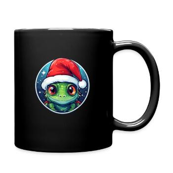 Chameleon Christmas - Full Colour Mug - black - Right