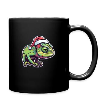 Chameleon Christmas - Full Colour Mug - black - Right