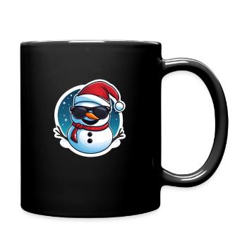 Snowman - Full Colour Mug - black - Right