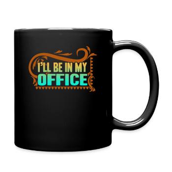 Gardening Gardener In Office - Full Colour Mug - black - Right