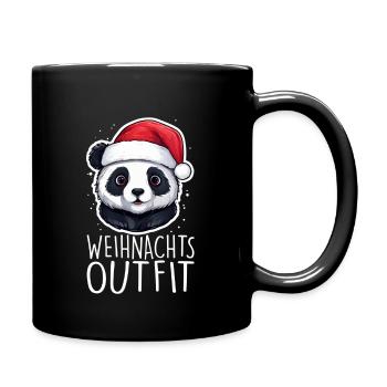 Noël Panda - Mug uni - noir - Droite