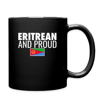 Eritrean And Proud Eritrea Eritreische Flagge - Tasse einfarbig - Schwarz - Rechts