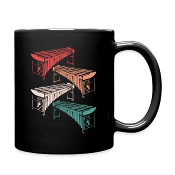 Vibraphone rétro vintage Jazz Music Vibes Player - Mug uni - noir - Droite