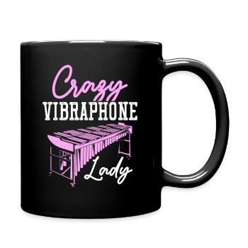 Crazy Vibraphone Lady Mallet Clavier Electrique - Mug uni - noir - Droite