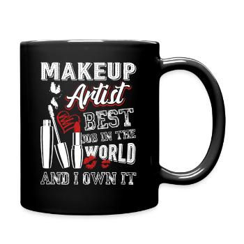 Makeup Artist Makeup Artist Is Best Job - Full Colour Mug - black - Right