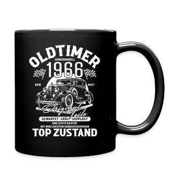 1966 Oldi - Tasse einfarbig - Schwarz - Rechts