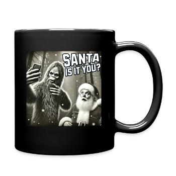 Chats Selfie Père Noël - Mug uni - noir - Droite