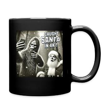 Chats Selfie Père Noël - Mug uni - noir - Droite
