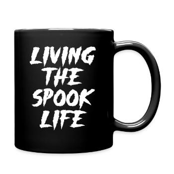 Vivre la vie fantôme Spook Life Appât - Mug uni - noir - Droite