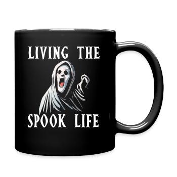 Living The Spook Life Ghost Bait - Full Colour Mug - black - Right