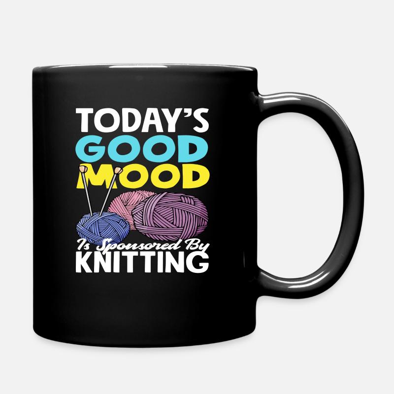 Knit - Full Colour Mug - black