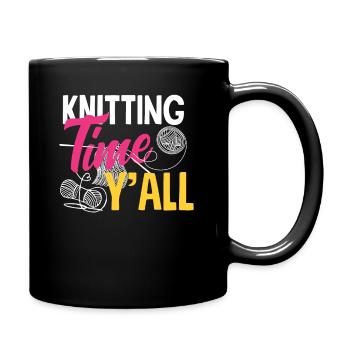 Du temps pour tricoter pour vous tous - Mug uni - noir - Droite