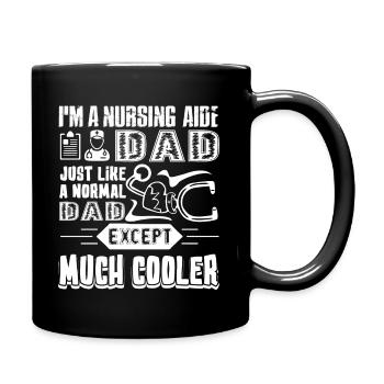 Nursing Aide Nursing Aide Dad Cooler - Full Colour Mug - black - Right