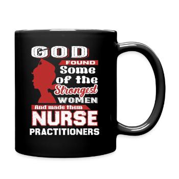 Nurse Practitioner God Made Nurse Practitioners - Full Colour Mug - black - Right