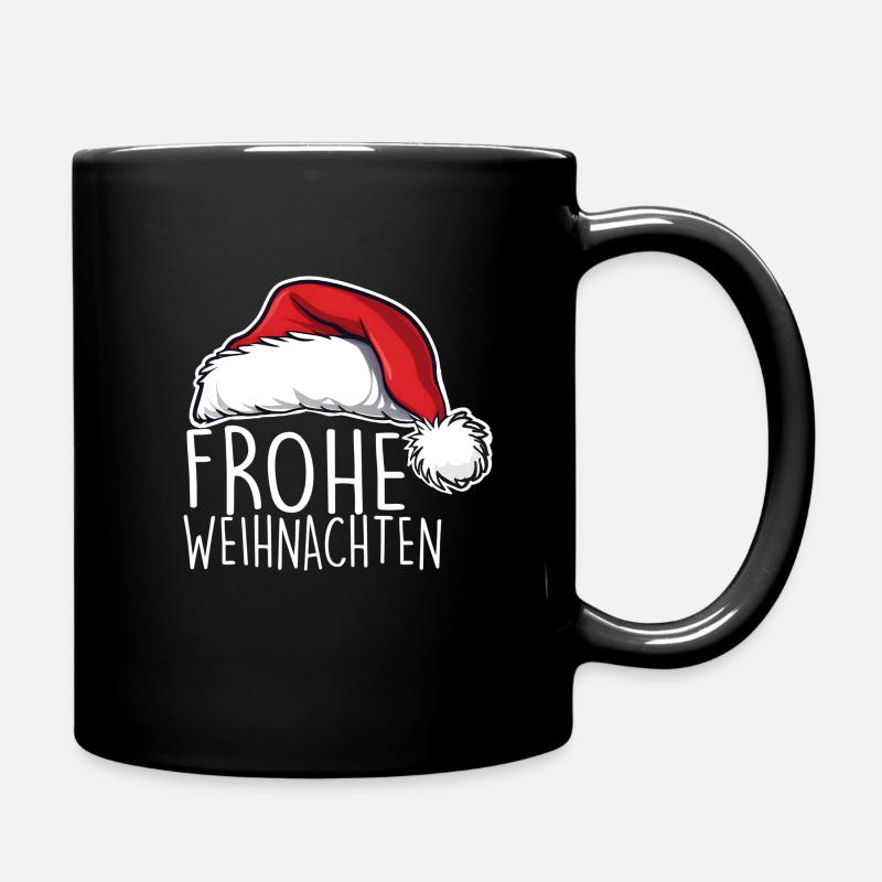 Frohe Weihnachten - Tasse einfarbig - Schwarz