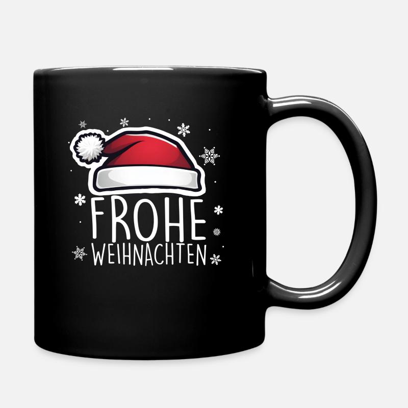 Frohe Weihnachten - Tasse einfarbig - Schwarz