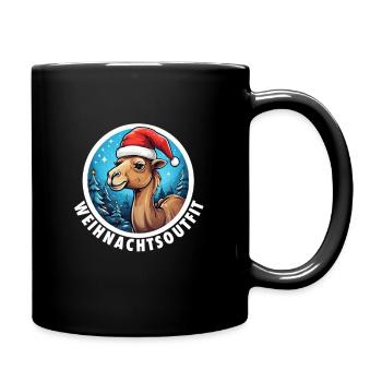 Christmas Outfit Christmas Camel - Full Colour Mug - black - Right