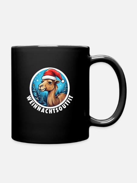 Weihnachtsoutfit Weihnachten Kamel - Tasse einfarbig - Schwarz