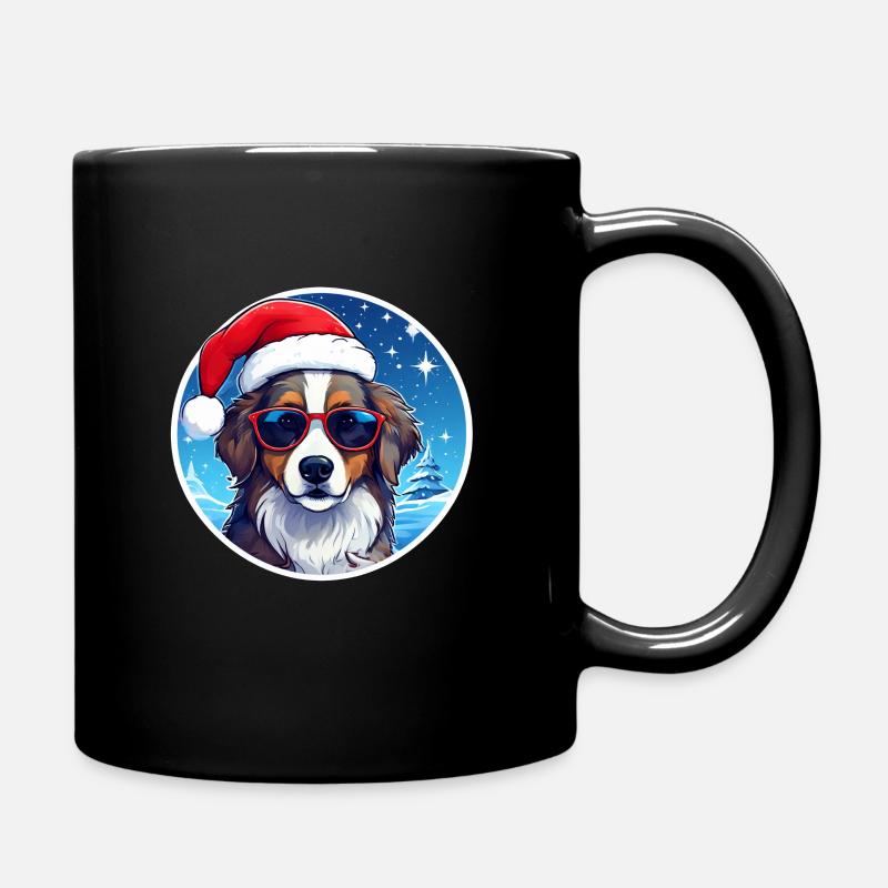 Dog Christmas - Full Colour Mug - black