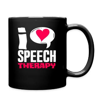 J’aime l’orthophonie Orthophoniste - Mug uni - noir - Droite