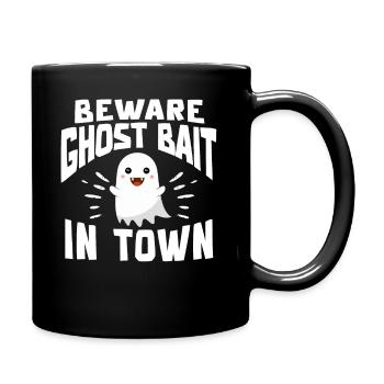 Vivre la vie fantôme Spook Life Appât - Mug uni - noir - Droite