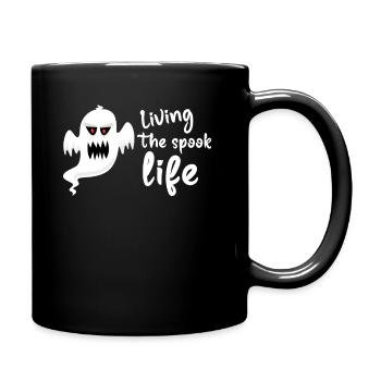 Vivre la vie fantôme Spook Life Appât - Mug uni - noir - Droite