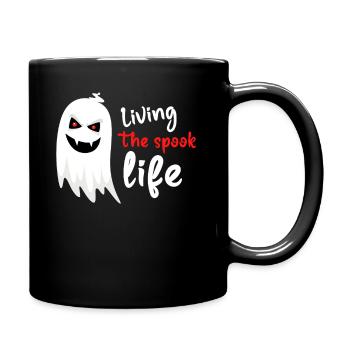 Living The Spook Life Ghost Bait - Full Colour Mug - black - Right