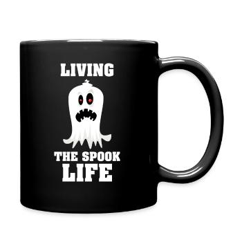 Vivre la vie fantôme Spook Life Appât - Mug uni - noir - Droite