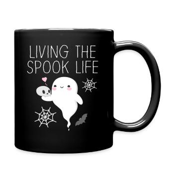 Living The Spook Life Ghost Bait - Full Colour Mug - black - Right