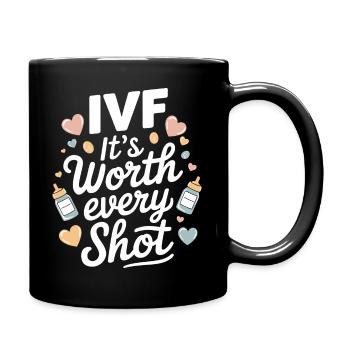 Hope and courage on the IVF journey - Full Colour Mug - black - Right