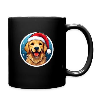 Golden Retriever - Tasse einfarbig - Schwarz - Rechts