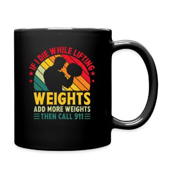 Musculation Musculation Fitness Musculation - Mug uni - noir - Droite