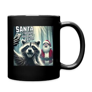 Chats Selfie Père Noël - Mug uni - noir - Droite