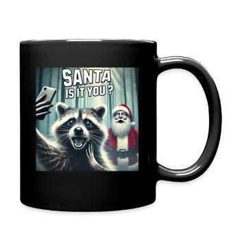 Chats Selfie Père Noël - Mug uni - noir - Droite