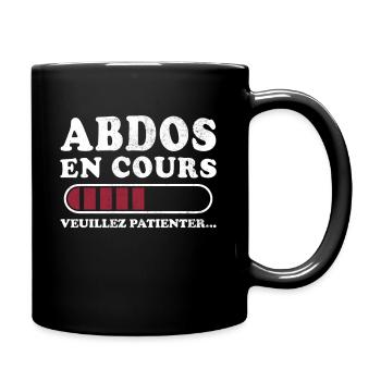 Abs in progress please wait - Full Colour Mug - black - Right