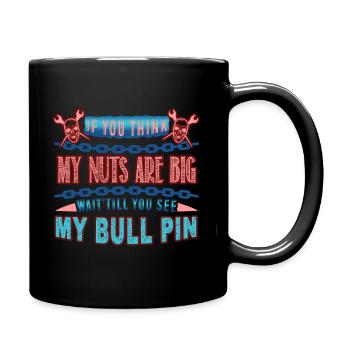 Ironworker See My Bull Pin - Full Colour Mug - black - Right