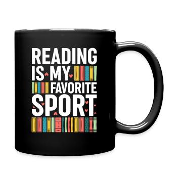 La lecture est mon sport préféré – Pour les amateurs de livres - Mug uni - noir - Droite