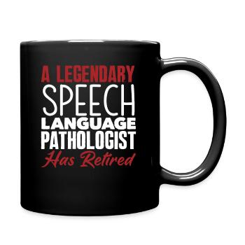 L’orthophoniste légendaire est à la retraite - Mug uni - noir - Droite